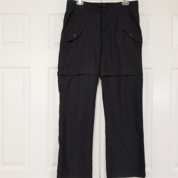Rugged Exposure Pants - Black Convertible Rugged Exposure Hike Camp Convertible Pants Shorts, Size 10